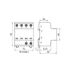 Kép 3/3 - DEHN Túlfeszültség levezető, T1+T2, 4P, 50kA 941400