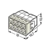 Kép 2/2 - WAGO vezeték összekötő 8 x 0,5 - 2,5mm2 (8 vezetékes) 2273-208