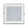 Kép 1/3 - ULTRALUX LPSG20351842 Beépíthető négyzet alakú LED üveg panel, 18W, 4200K