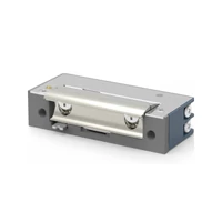 O&C elektromos zár, keskeny, szimmetrikus, feszültségre nyit, állítható zárnyelv, kireteszelhető, 9-24V AC/DC, 280mA