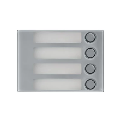 Urmet Alpha kaputábla modul előlap 4 gomos, 2 voice, szürke, 1168/14G