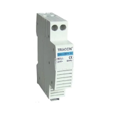 Tracon DIN sinre pattintható csengő, 24V C60-CSEN-24