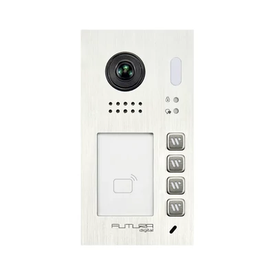 Futura 2 vezetékes IP videó kaputábla, 4 lakásos, FDH-622/S4