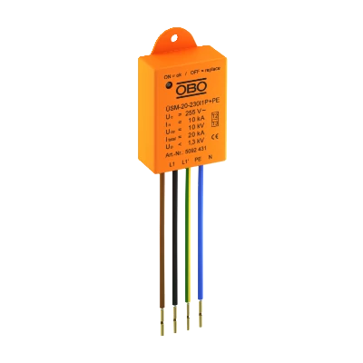OBO Túlfeszültség-levezető T2+T3, 1P+NPE, 5092431