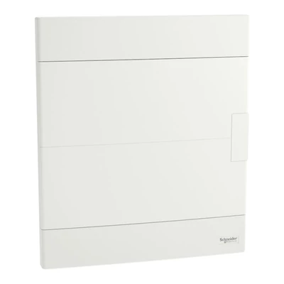 Schneider EASY9 kiselosztó, 2x12 modul, PE+N sínnel, teli ajtóval, süllyesztett szerelésű EZ9EUB212