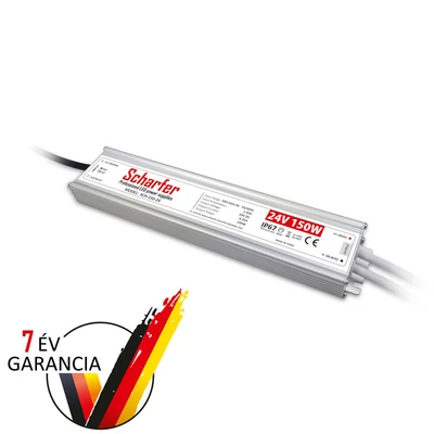 Scharfer vízálló tápegység 24VDC, 150W, IP67, SCH-150-24