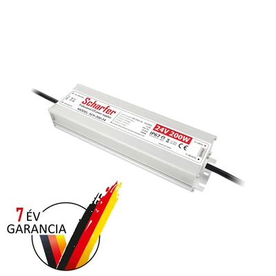 Scharfer vízálló tápegység 24VDC, 200W, IP67, SCH-200-24