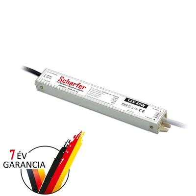 Scharfer vízálló tápegység 12VDC, 45W, IP67, SCH-45-12 Scharfer vízálló tápegység 12VDC, 45W, IP67, SCH-45-12