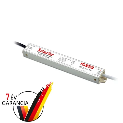 Scharfer vízálló tápegység 24VDC, 60W, IP67, SCH-60-24