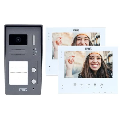 Urmet videó kétlakásos kaputelefon szett, 7"-os beltéri készülékkel 1736/5112 Urmet videó kétlakásos kaputelefon szett, 7"-os beltéri készülékkel 1736/5112
