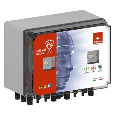 Bremas túlfeszültségvédelmi és felügyeleti eszköz napelem rendszerhez | 6 MPPT | IP56 | 1500V DC 20A