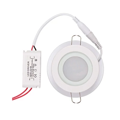 ULTRALUX LPRG1035627 Beépíthető kerek üveg LED panel, 6W, 2700K, melegfény ULTRALUX LPRG1035627 Beépíthető kerek üveg LED panel, 6W, 2700K, melegfény