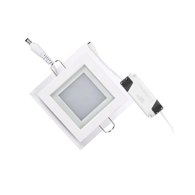 ULTRALUX LPSG1035642 Beépíthető négyzet alakú üveg LED Panel, 6W, 4200K, semlegesfény ULTRALUX LPSG1035642 Beépíthető négyzet alakú üveg LED Panel, 6W, 4200K, semlegesfény