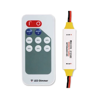 ULTRALUX - P1SCDRF Professzionális RF dimmer egyszínű LED világításhoz, 120W, 10A, IP63, 5-24VDC