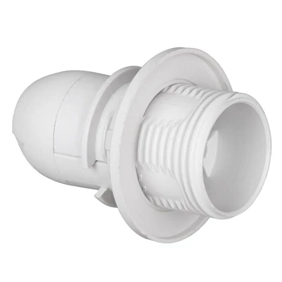 ULTRALUX PFE14PRW1 Műanyag E14 izzófoglalat, félmenetes, fehér, 250V, 2A