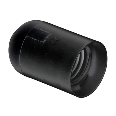 ULTRALUX PFE27GB Műanyag Lámpafoglalat E27, Sima, Fekete