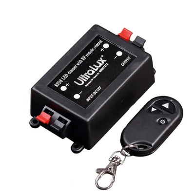 Ultralux RF Dimmer LED világításhoz, 12-24V DC, 8A, egyszínű Ultralux RF Dimmer LED világításhoz, 12-24V DC, 8A, egyszínű