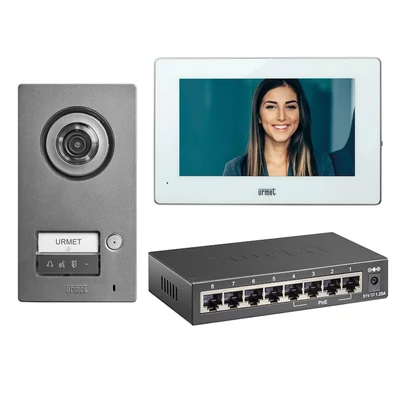 Urmet egylakásos IP kaputelefon szett, Mikra2 kaputábla, 7" Basic lakáskészülék, 1060/634 Urmet egylakásos IP kaputelefon szett, Mikra2 kaputábla, 7" Basic lakáskészülék, 1060/634