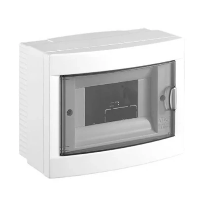 VIKO elosztó doboz, 6 modulos, falon kívüli szerelésű, füst színű ajtóval 90918106