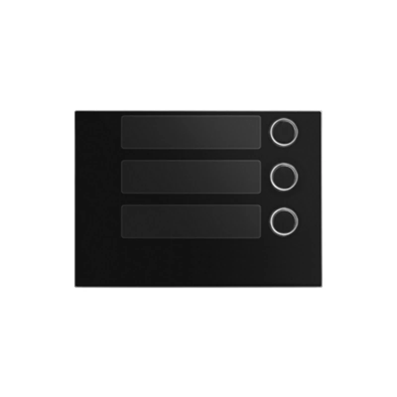 Urmet Alpha kaputábla modul előlap 3 gomos, 2 voice, fekete, 1168/13