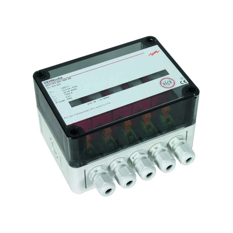 DEHN túlfeszültség levezető napelemes rendszerekhez,T3, 4P, kültéri, IP65, 25kA 900920