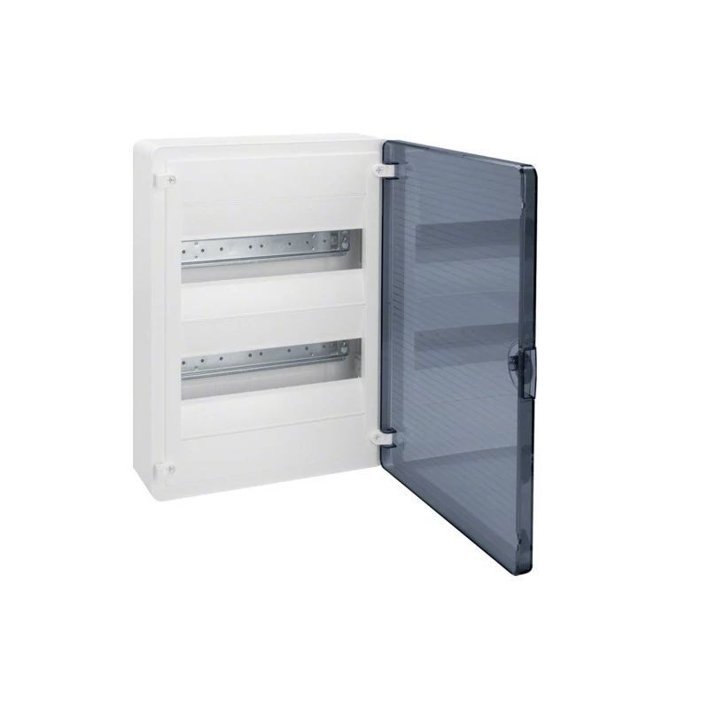 Hager Golf kiselosztó, 2x12modul, PE+N sinnel, füstszínű ajtóval, falon kívüli szerelésű VS212TD