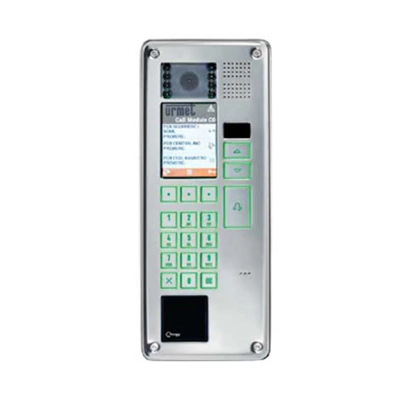 URMET Elekta Steel, vandálbiztos rozsdamentes acél hívómodul a 2Voice számára 1083/16