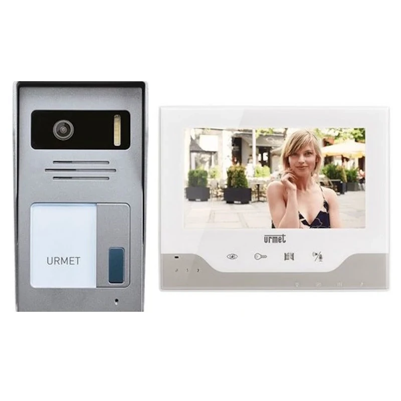 Urmet egylakásos videó kaputelefon szett, 7&quot;-os beltéri lakáskészülékkel, digitális, 2 vezeték 1735/501