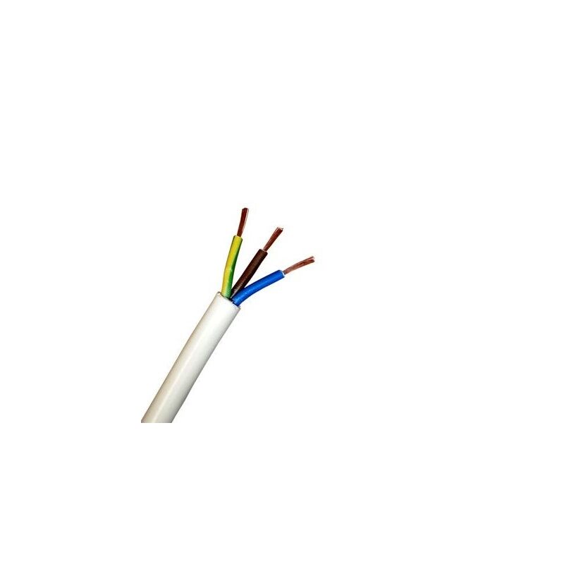 MT 3x0.75 sodrott réz kábel, fehér H05VV-F 3x0.75