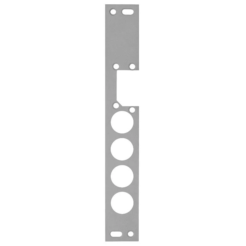 Hosszú zárpajzs DORCAS-48 típusú biztonsági zárakhoz, szinterezett, szürke, 248,5 x 35,5 x 3 mm, forgatható